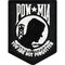 POW MIA Patch Black &#x26; White 3&#x22;